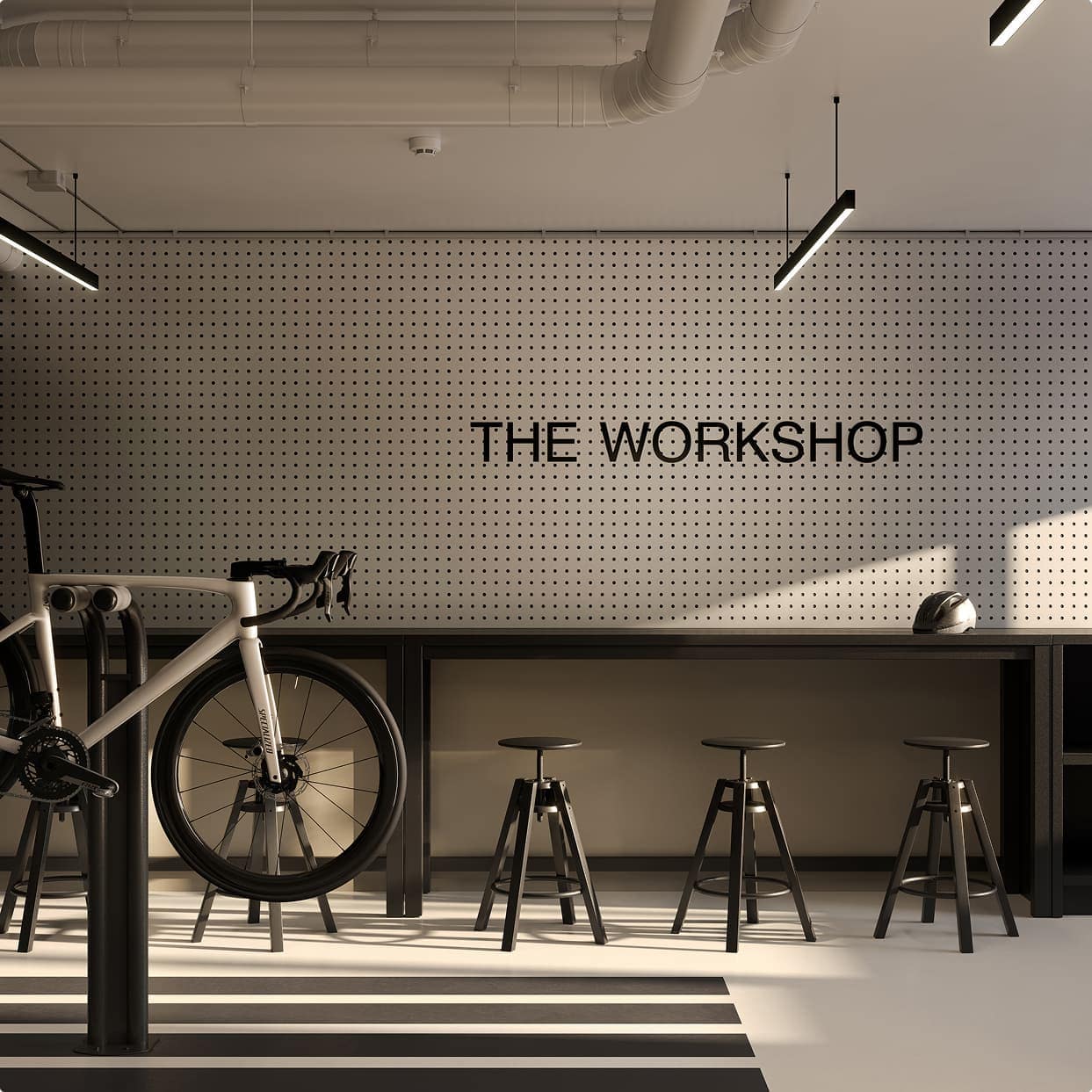 Bike workshop amenity at Soenhause Coquitlam