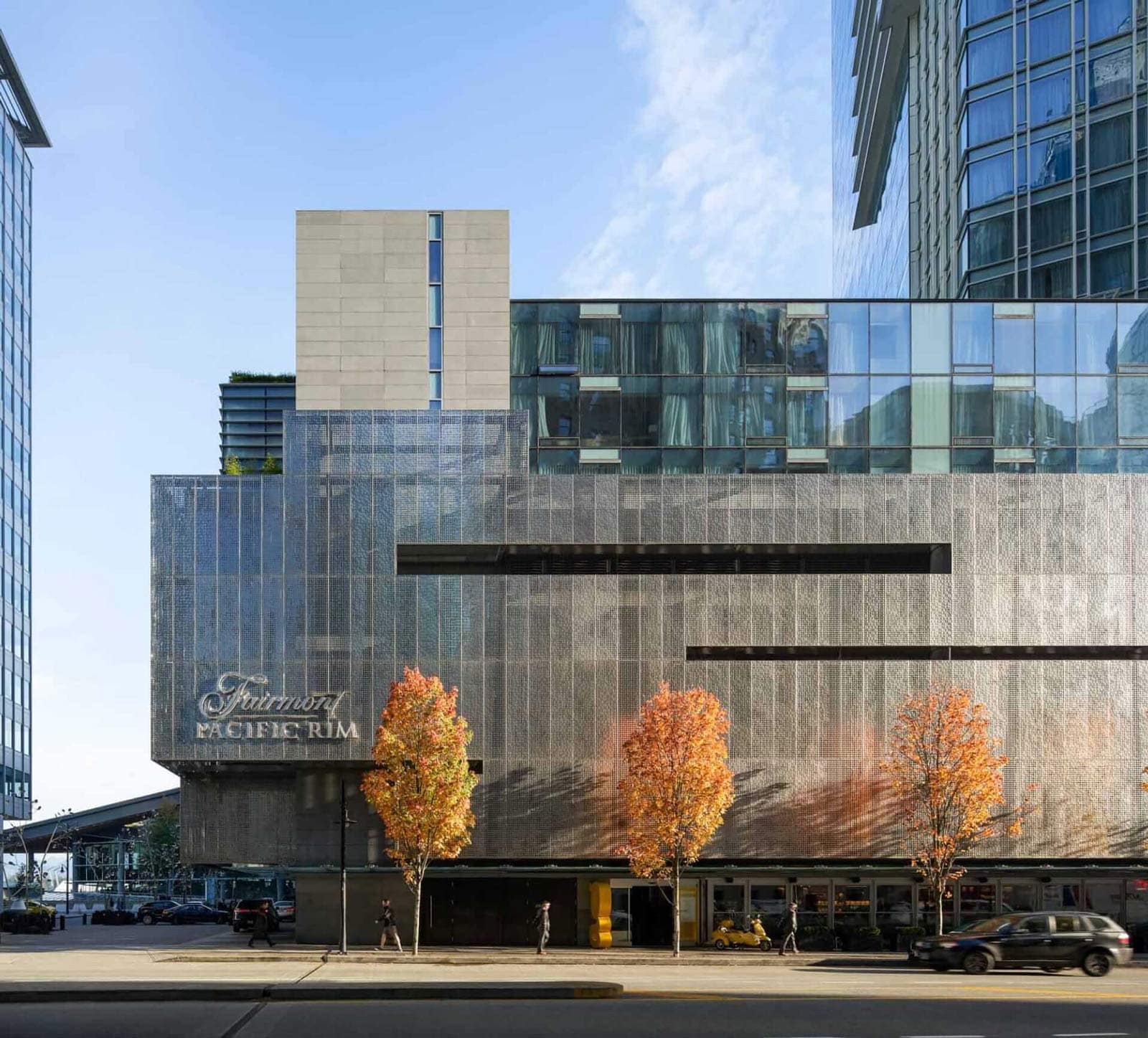 Modern urban architecture and amenities near Frame Vancouver in Collingwood, highlighting walkable surroundings and contemporary city living close to 5189 Earles Street.