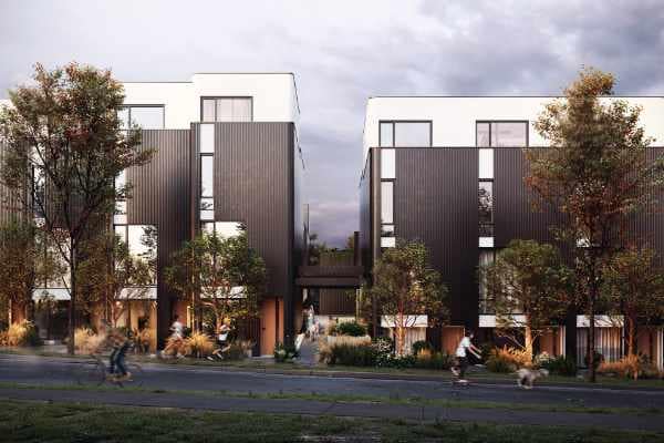 Exterior rendering of The Cut in East Vancouver’s Renfrew Heights at 2835 Kamloops Street.