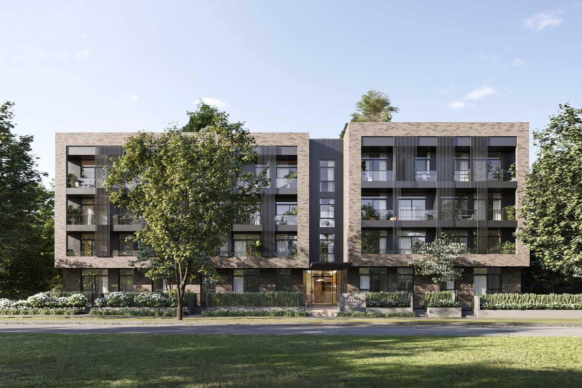 exterior of 5020 Ash Street building at Ashleigh Oakridge Vancouver