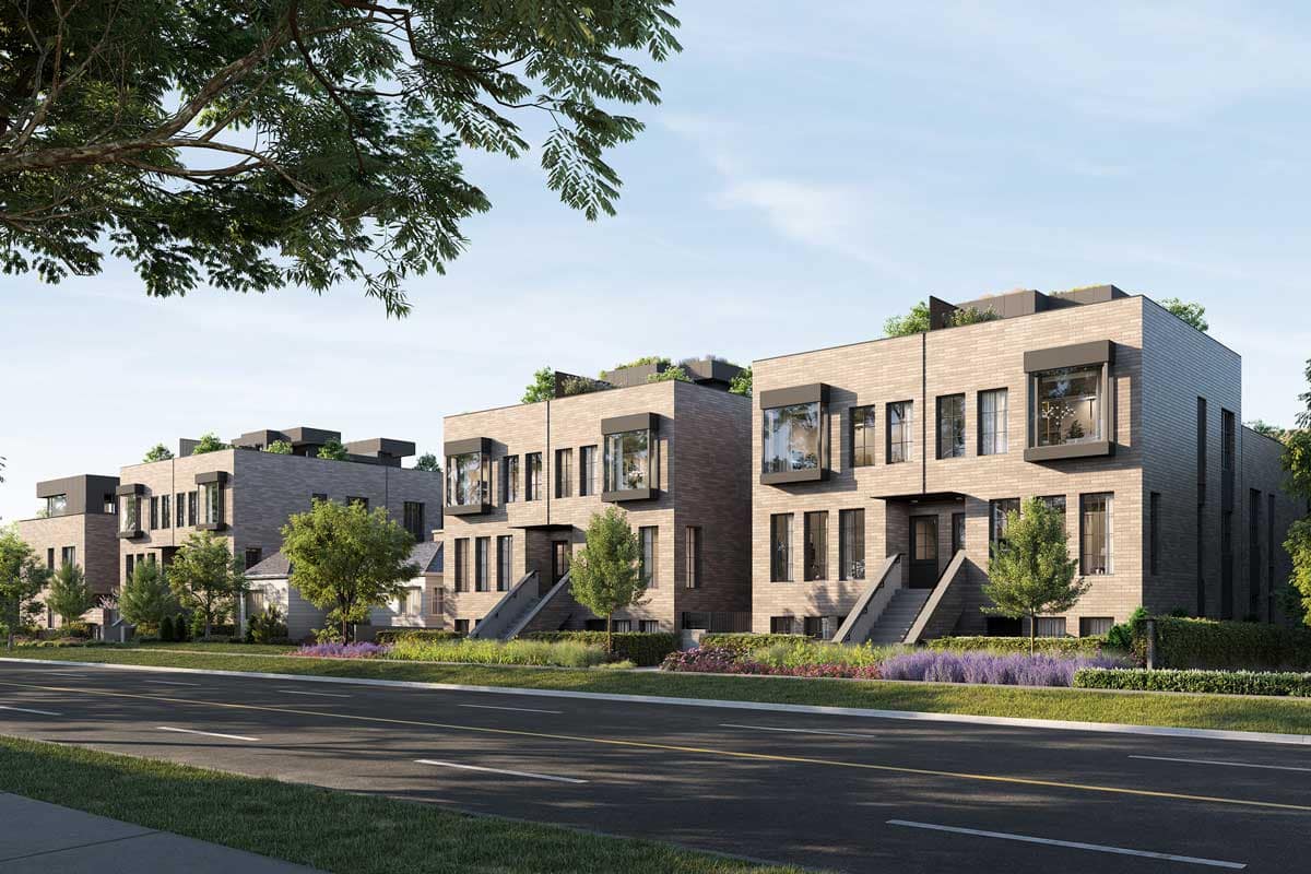 King & Columbia Vancouver brownstone townhomes on King Edward Avenue by Forme Development