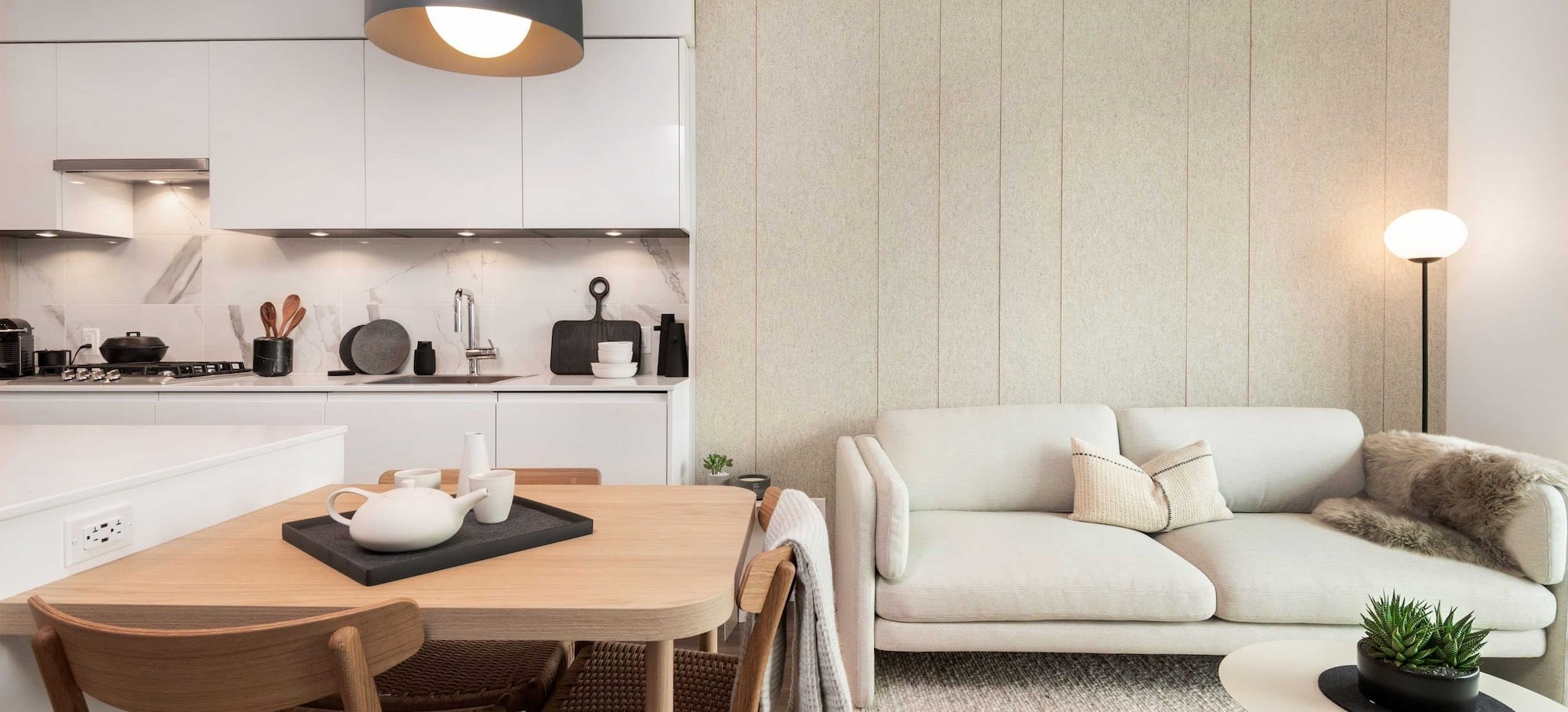 Designer suite interior at The City of Lougheed Burnaby